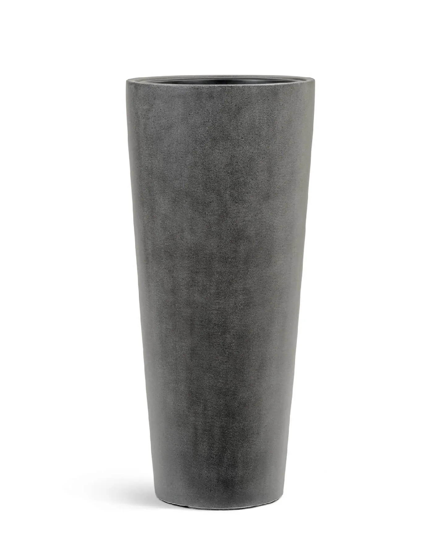 Кашпо Beton - TREEZ Effectory - Тёмно-серый бетон - Высокий конус
