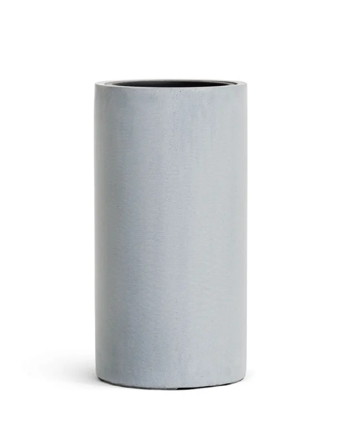 Кашпо Beton - TREEZ Effectory - Серый ледник- Высокий цилиндр