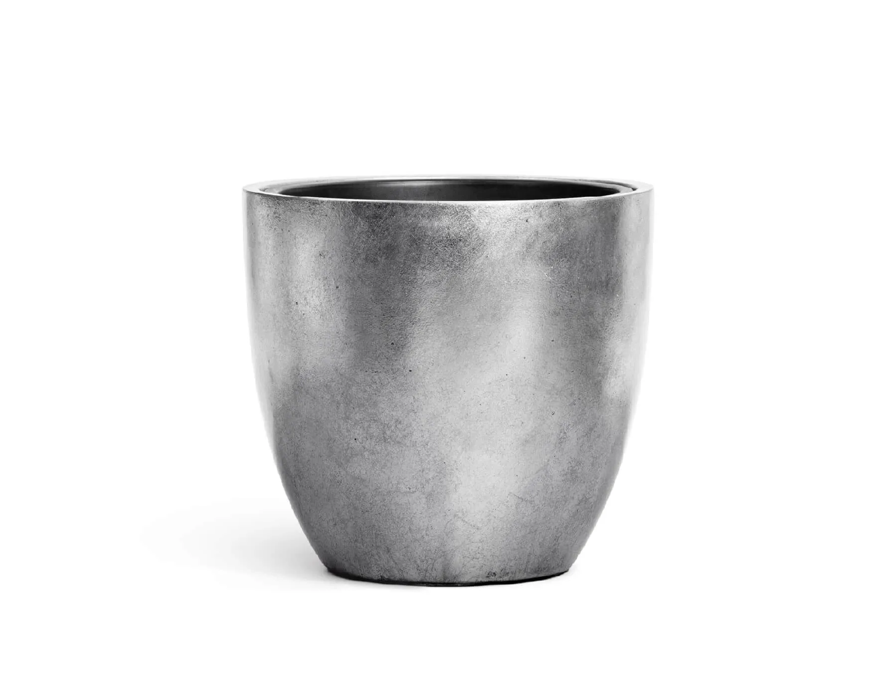 Кашпо Metal - TREEZ Effectory - Серебро - Округлый конус