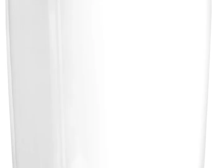 Кашпо Gloss - TREEZ Effectory - Белый глянцевый лак - Высокий куб