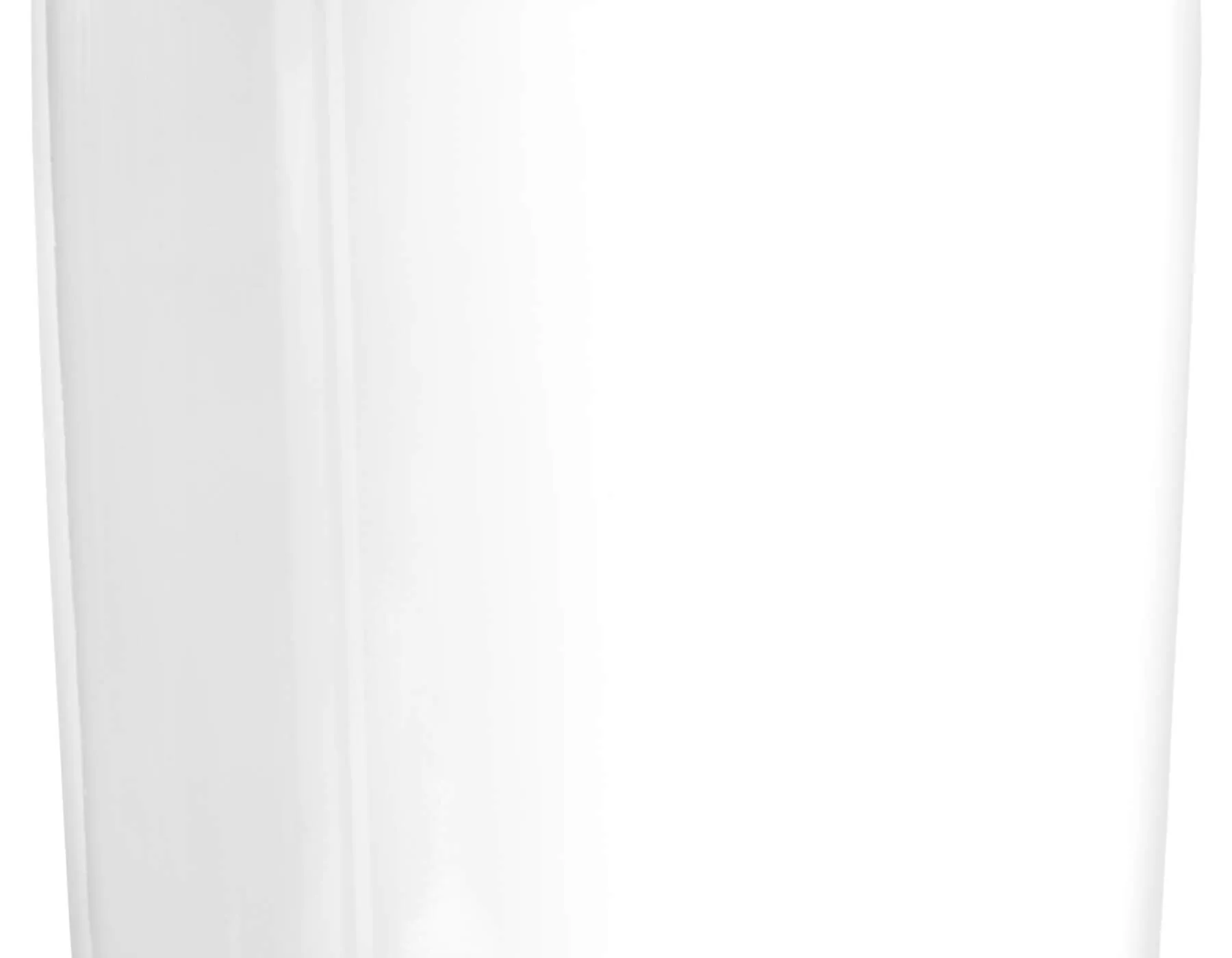 Кашпо Gloss - TREEZ Effectory - белый глянцевый лак - Дивайдер высокий