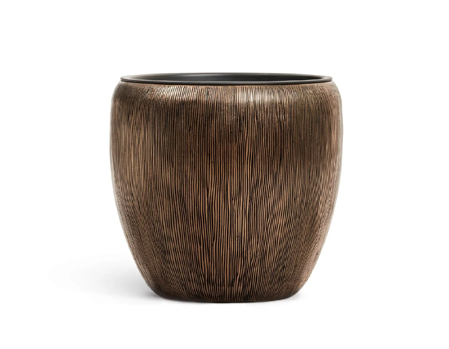 Кашпо - Wow - TREEZ Effectory - Тёмное матовое золото - Конус-Чаша