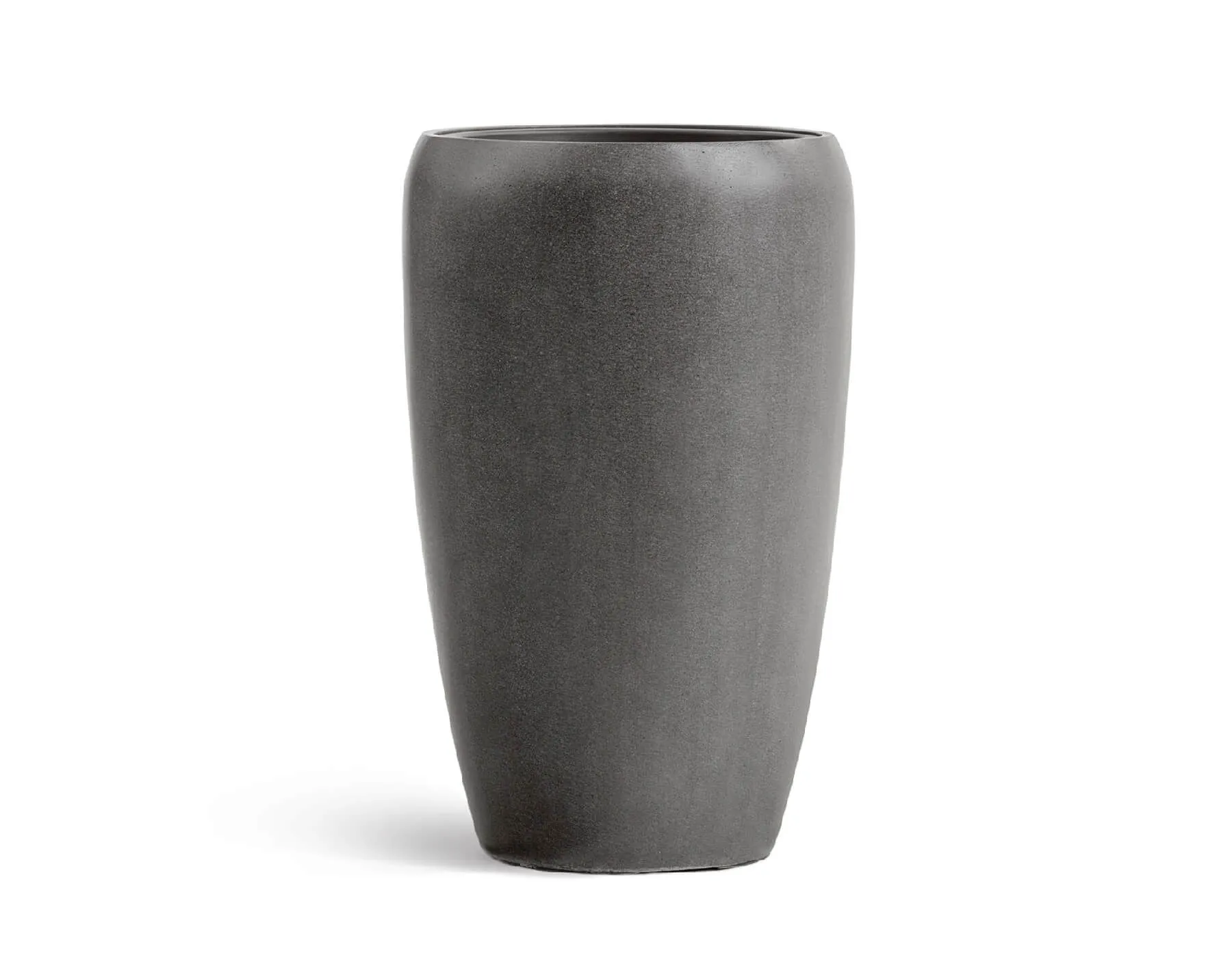 Кашпо Beton - TREEZ Effectory - Тёмно-серый бетон - Высокий округлый конус