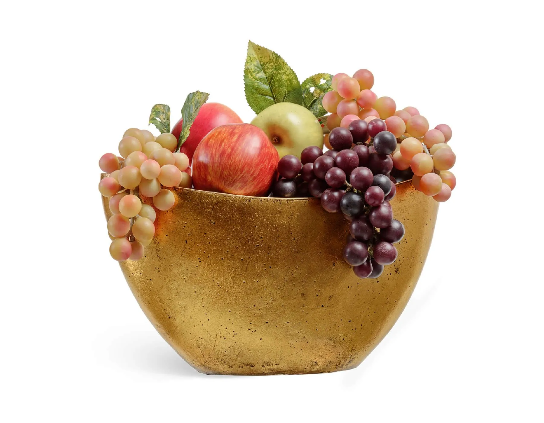 Кашпо Metal - TREEZ Effectory - Малая Ваза-Лодка  - Сусальное золото