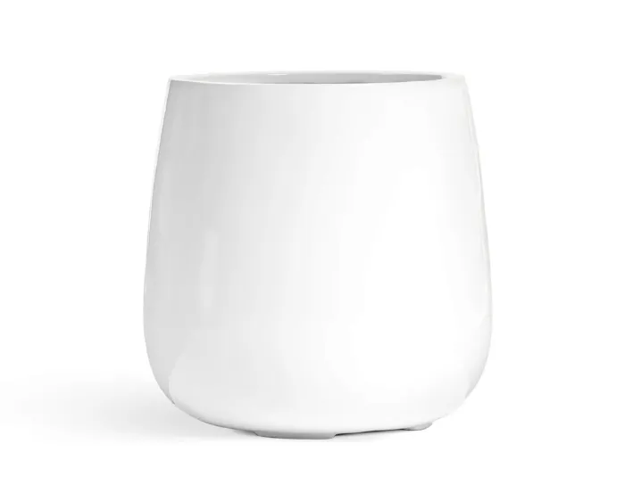 Кашпо Gloss - TREEZ Effectory - Design-Чаша - Лак белый глянцевый