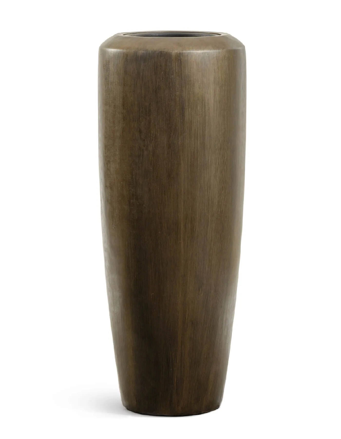 Кашпо Metal - TREEZ Effectory -  Design конус Высокий - бронза Чернёная