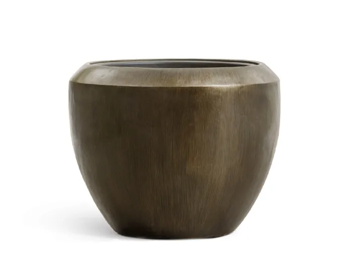 Кашпо Metal -TREEZ Effectory - Design Чаша - бронза Чернёная
