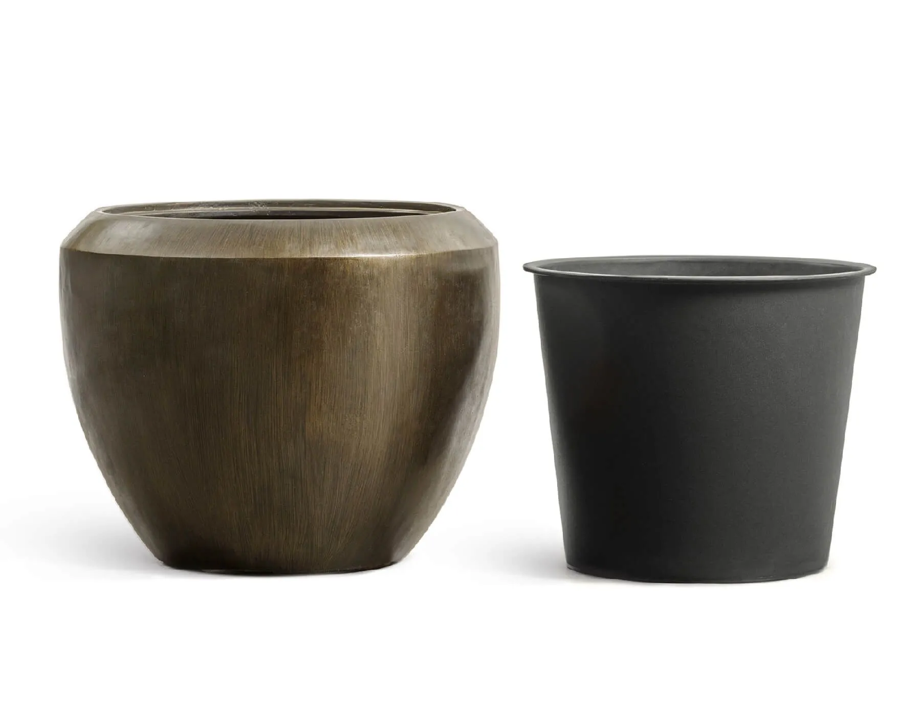 Кашпо Metal -TREEZ Effectory - Design Чаша - бронза Чернёная