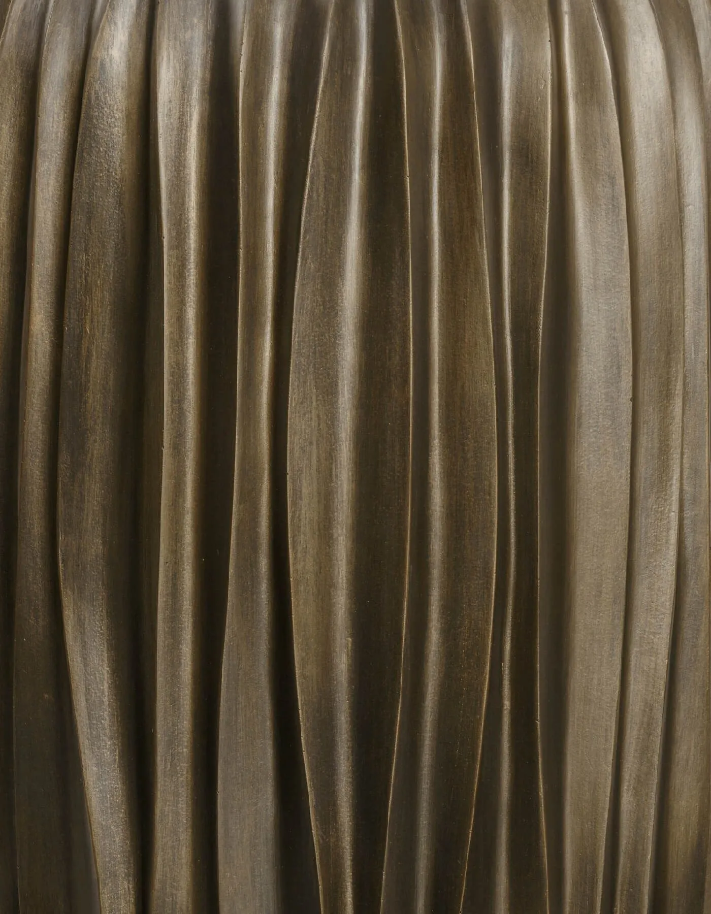 Кашпо Metal - TREEZ Effectory - Design Wave Высокий конус  - бронза Чернёная