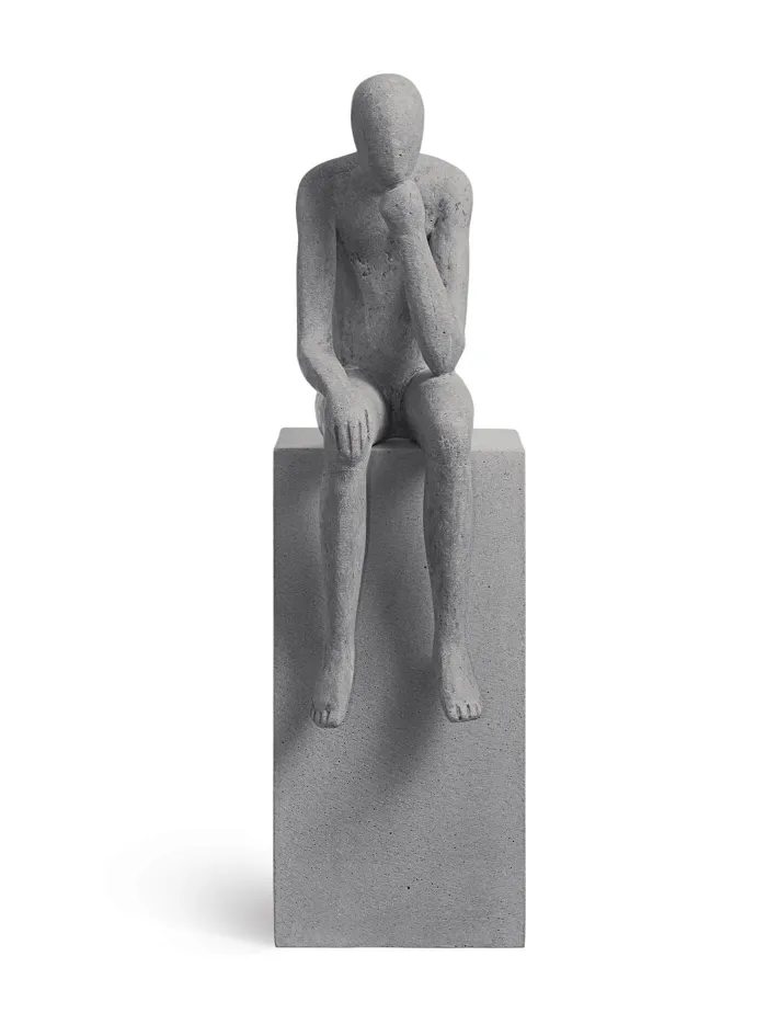 Скульптура  - Размышления о жизни - Philosopher's Stone - TREEZ Effectory - Дымчато-серый песок