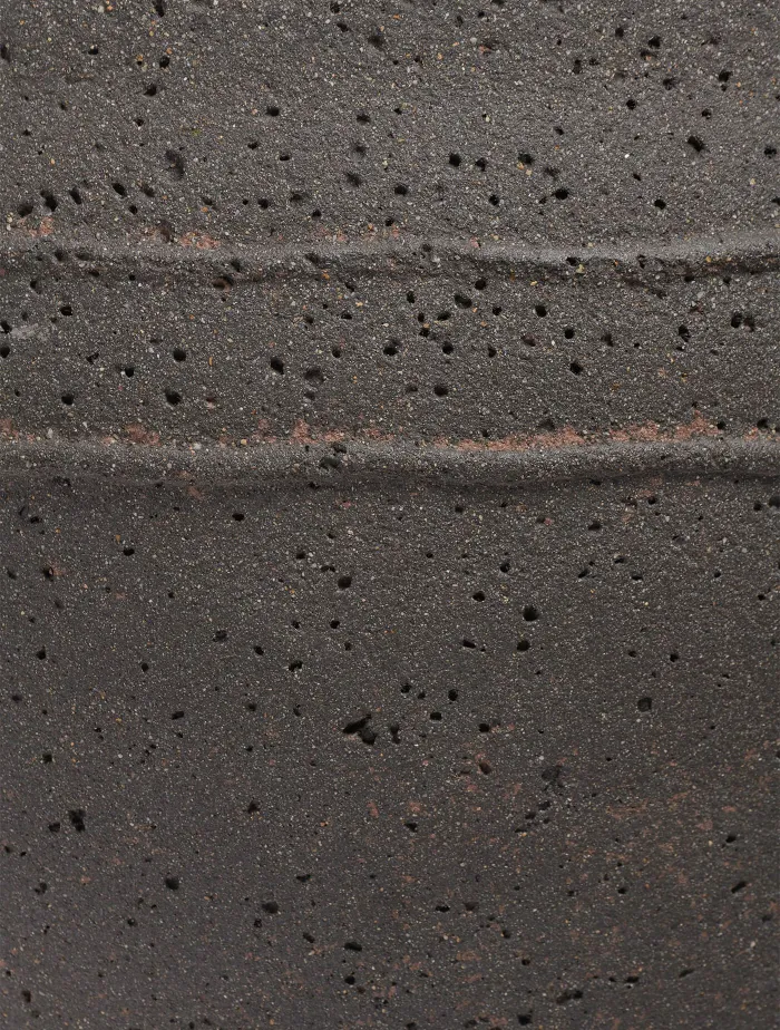 Кашпо Nero - TREEZ ERGO - Чёрный туф - Чаша-амфора