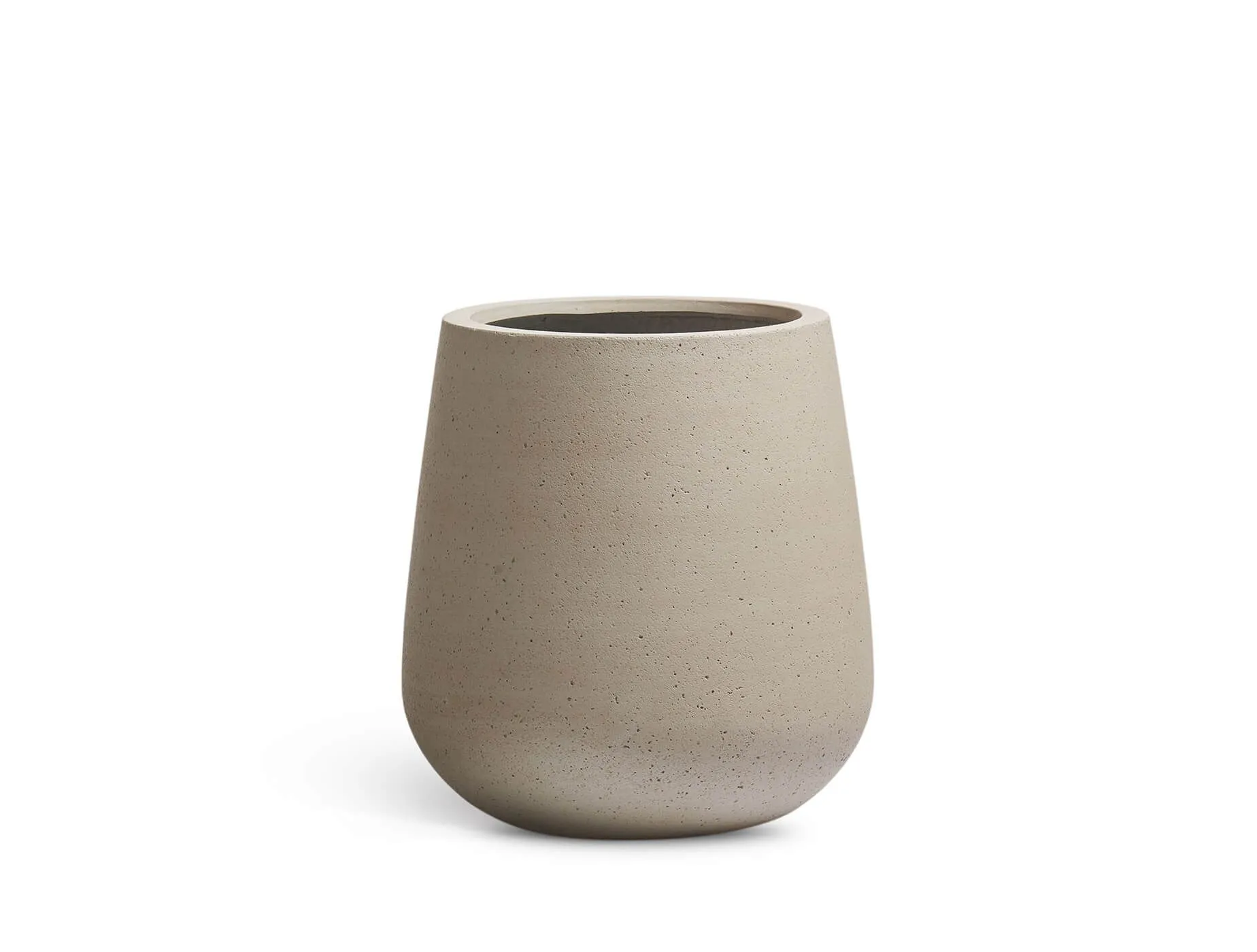 Кашпо Fine Rock - TREEZ ERGO - Белый песок - Design-чаша