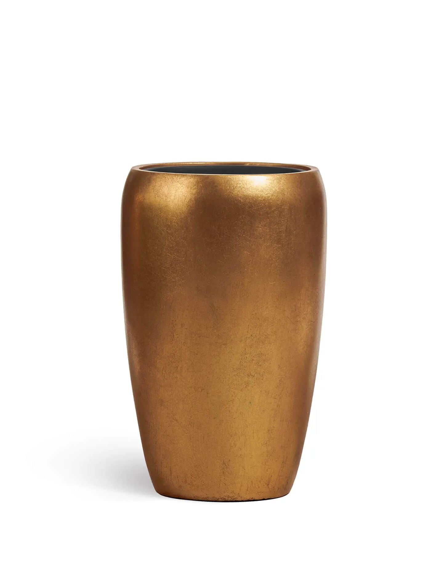 Кашпо Metal - TREEZ Effectory - Сусальное золото - Высокий округлый конус