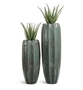 Композиция № 116 - кашпо Treez Effectory Aura с алоэ