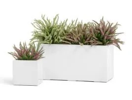 Композиция № 136 - кашпо Treez Effectory Gloss с вереском